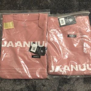 NWT JAANUU mauve pink scrub set, mediums